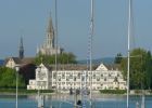 Konstanz von der Seestrasse mit Blick auf das Inselhotel und Münster