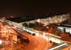 Nachtaufnahme Flughafen-Terminal